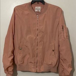 Soft pink bomber jacket